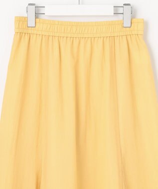 UNFILO 【イージーケア】コットンシフォンスカート ライトイエロー系