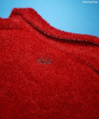 AMERICAN HOLIC 【PIZZA PLANET】衿付きニットプルオーバー Red