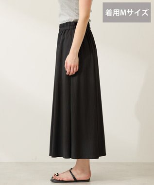 AMERICAN HOLIC (選べる丈２サイズ)接触冷感ギャザースカーチョ【WEB限定カラー有り】 Black