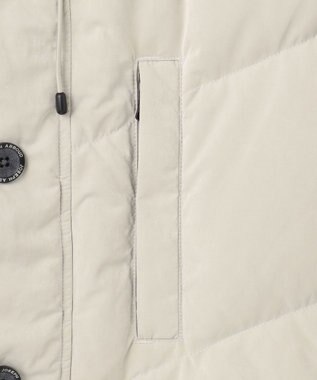 JOSEPH ABBOUD MOUNTAIN  【サスティナブル/ECO撥水/ECOファー/9ポケット/男女兼用】Pe/Nyピーチ ダウンコート アイボリー系