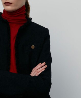 BEIGE， 【S-size】CAMBON / ツイードジャケット Navy