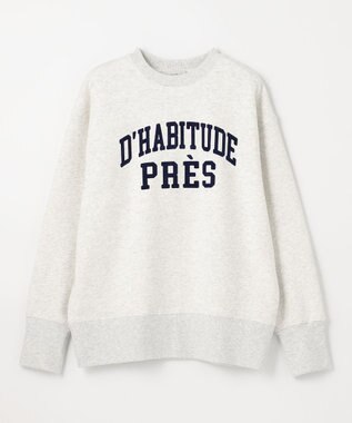 ANY 【洗濯機可】裏起毛スウェットロゴプルオーバー ライトグレー