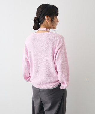 CRAFT STANDARD BOUTIQUE ファンシーヤーンVネックプルオーバー Pink