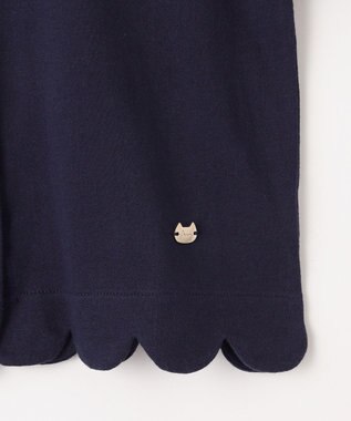 ANY KIDS 接触冷感 UVケア カーディガン ネイビー