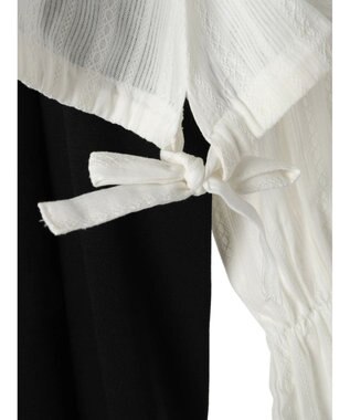 earth music&ecology ＳＥＴ２点ドビーショートブラウス＋キャミワンピース Black