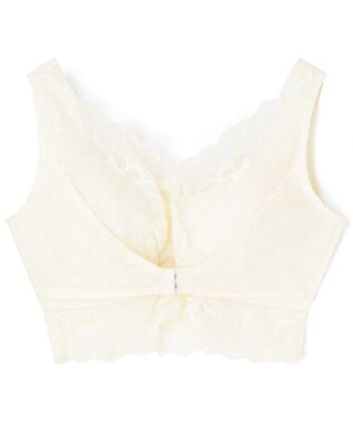 San-ai Resort（三愛水着楽園） 毎日らくちん 楽しくバストケアもちもちナイトブラ【ナイト＆ディブラ】フロントホックあり 【northerly】 ホワイト