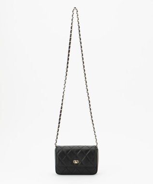 23区 キルティング 2WAYミニ バッグ ブラック系