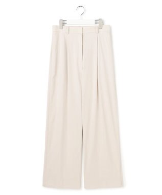 ICB ドライリネンストレッチ ワイドストレートパンツ トープ