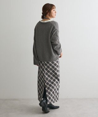 CRAFT STANDARD BOUTIQUE ファンシーヤーンVネックプルオーバー Gray