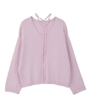 CRAFT STANDARD BOUTIQUE ファンシーヤーンVネックプルオーバー Pink