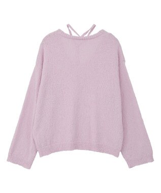 CRAFT STANDARD BOUTIQUE ファンシーヤーンVネックプルオーバー Pink