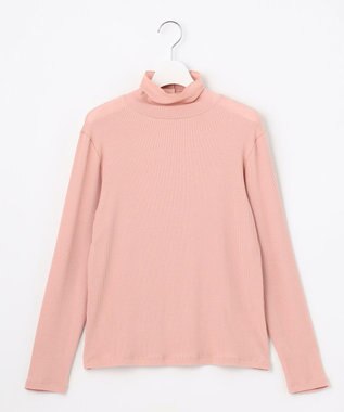 J.PRESS LADIES 【レイヤードスタイルに・WEB限定カラーあり】カシミヤシルク シアーリブ タートル カットソー 【WEB限定】ピンク系