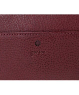 genten アーガイルカットワーク ポーチ ワイン