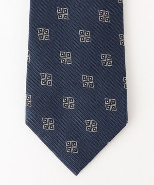 J.PRESS MEN 【J.PRESS SPUN SILK COLLECTION】小紋柄ネクタイ ネイビー系7