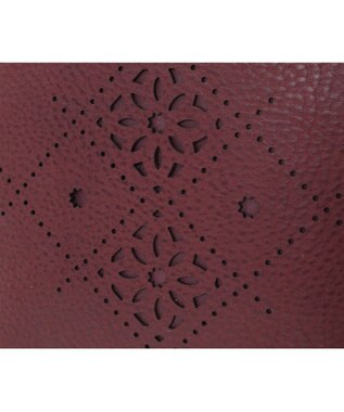 genten アーガイルカットワーク ポーチ ワイン