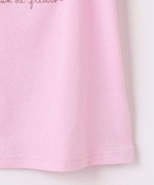 ANY KIDS フォトプリント ネコ Tシャツ ピンク