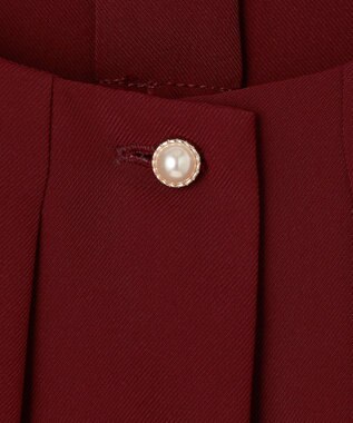 ANY SIS 【洗える】プリーツスリーブ ブラウス ボルドー