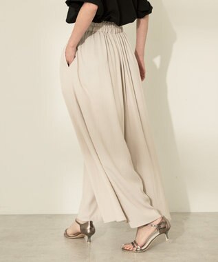 AMERICAN HOLIC (選べる丈２サイズ)接触冷感ギャザースカーチョ【WEB限定カラー有り】 Light Beige