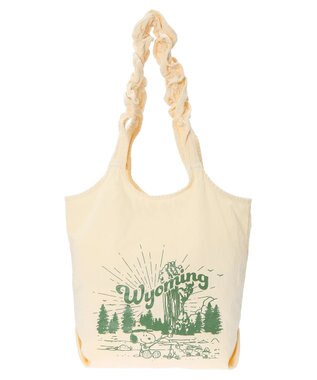 AMERICAN HOLIC ピグメントフリルＢＡＧ／ＰＥＡＮＵＴＳ Ivory