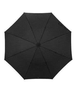 MOONBAT 【大きめ】POLO RALPH LAUREN 長傘 メンズ ストライプ ワンポイント刺繍 70cm ブラック