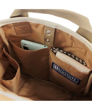 ROOTOTE 3082【ポケット充実】NA.デリ.2WAY.テンジク-C 01：アイボリー×ブルー