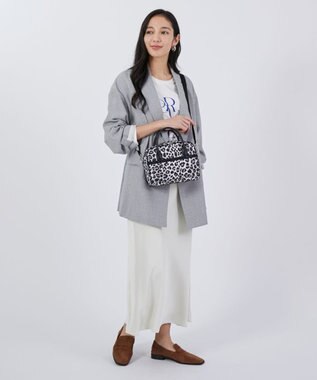 LeSportsac SQUARE TH CROSSBODY/アップタウンレオパード/ブラック アップタウンレオパード/ブラック