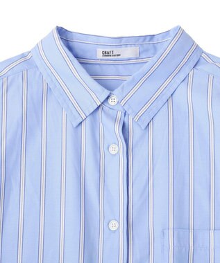 CRAFT STANDARD BOUTIQUE ストライプシャツワンピース Stripe Beige