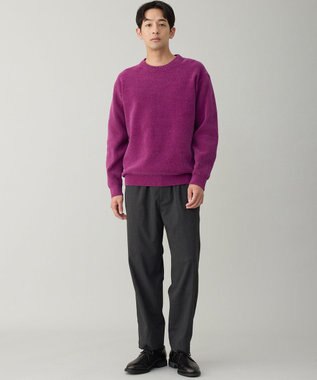 UNFILO MENS ライトモール ニット パープル