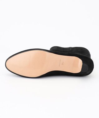 23区 スウェード ヒール ブーツ ブラック系