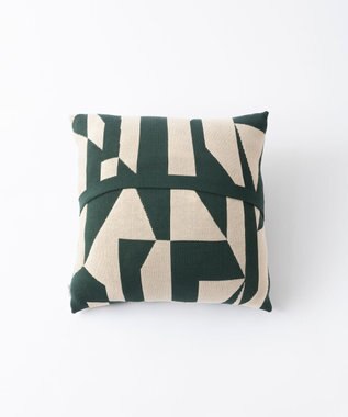 TRICOTE ランダムブロッククッションカバー  (オーガニック) 42GREEN