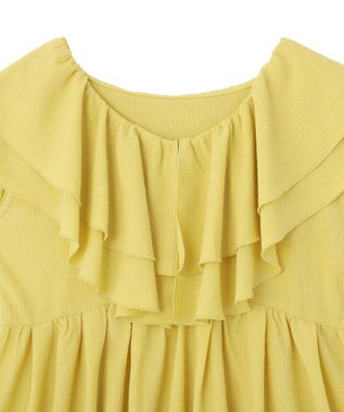 earth music&ecology ラッフルフリルワンピース Yellow