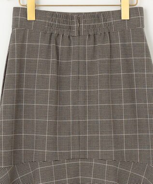 組曲 L 2WAYウォームストレッチ チェックスカート ベージュ系3