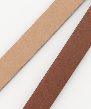 自由区 オーバルスリム ベルト ブラウン