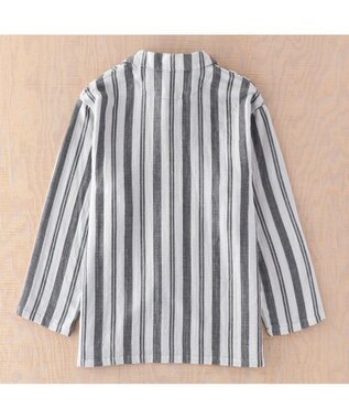 UCHINO マシュマロガーゼシックシンストライプメンズパジャマ ダークブルー