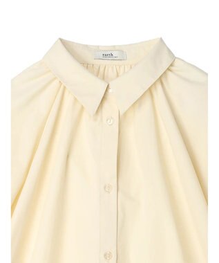 earth music&ecology パフスリーブチュニックブラウス Light Yellow