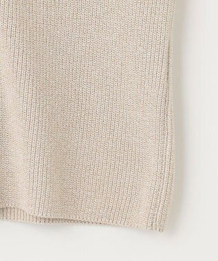 J.PRESS LADIES 【洗える】 シネコットン ニットジレ ベージュ系