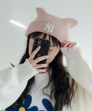 クラウン プロフィールご確認ください。様オーダー　うさ耳ニット帽 グランドエッジ Grandedge ロングうさみみニット帽 （ホワイト