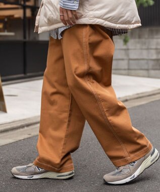 WEGO 【ユニセックス着用アイテム/ウエストゴム】ワーカーズパンツ ブラウンその他