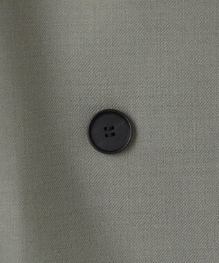 ICB ウール2WAYストレッチ ダブルブレストジャケット スモークグリーン系