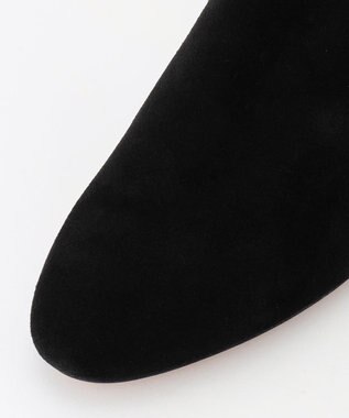 23区 スウェード ヒール ブーツ ブラック系