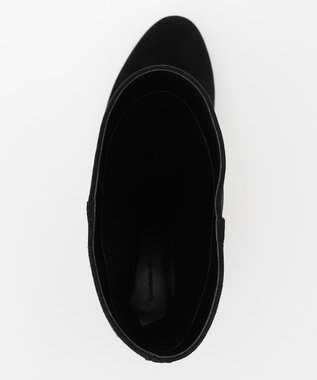 23区 スウェード ヒール ブーツ ブラック系