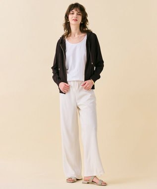 BEIGE， 【WEB限定・洗える】CELOSIA / ドロストワイドパンツ Off White