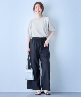 ANY 【洗濯機可/UVケア】ラメニットドルマンプルオーバー オフラメ