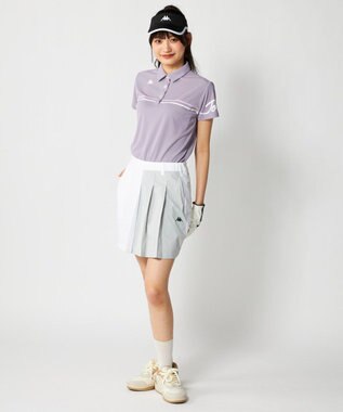 FILA GOLF／marie claire 【Kappa】切り替え半袖ポロシャツ パープル