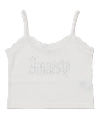 WEGO ラインストーンレースキャミ ホワイト