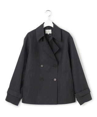 23区 【先行予約】エアータンブラー TCギャバジン ハーフ コート ネイビー系