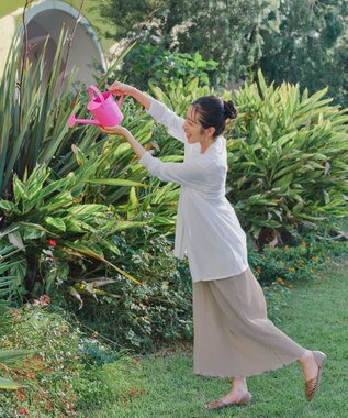 Tiaclasse ロングトッパーカーディガン オフホワイト