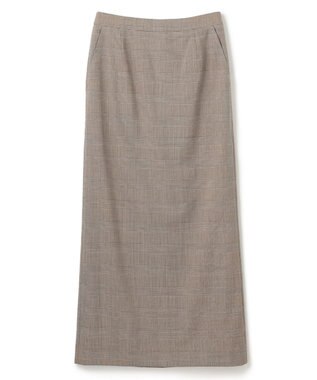 BEIGE， MER / グレンチェックスカート Beige