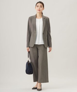 J.PRESS LADIES T/Rアルガンシルク テーラード ジャケット ブラウン系