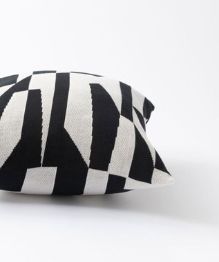 TRICOTE ランダムブロッククッションカバー  (オーガニック) 99BLACK